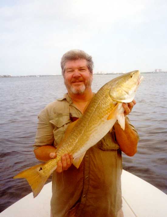 22 Lb. Redfish caught on flyrod.